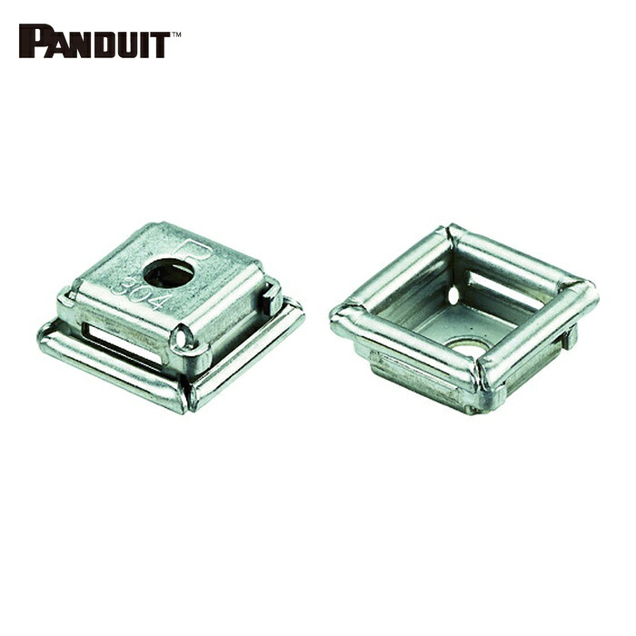 パンドウイット PANDUIT MTM2H-Q 2方向挿入タイプ ステンレス固定具 (25個入) (1袋)|工具ランド いたわり館