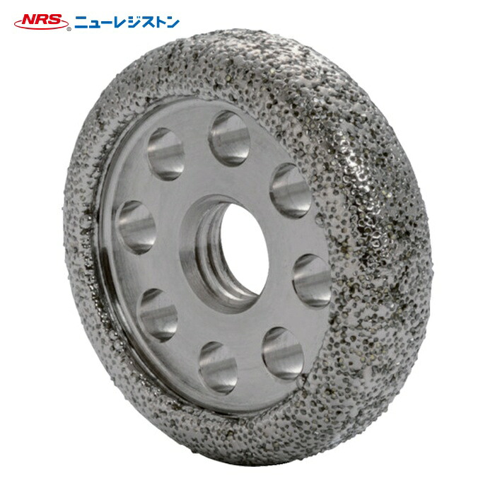 NRS ニューレジストン MIW3811M10-25 電着ダイヤモンドホイール メタリッジインターナルホイル 38×11×M10 #25 (1個)|工具ランド いたわり館