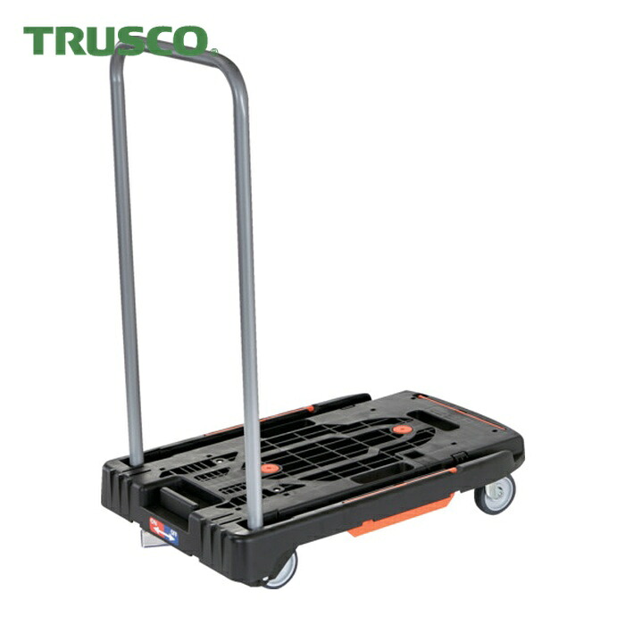 トラスコ TRUSCO こまわり君(新型) 600X390 樹脂ストッパー付 ブラック (1台) MPK-6039JS-BK