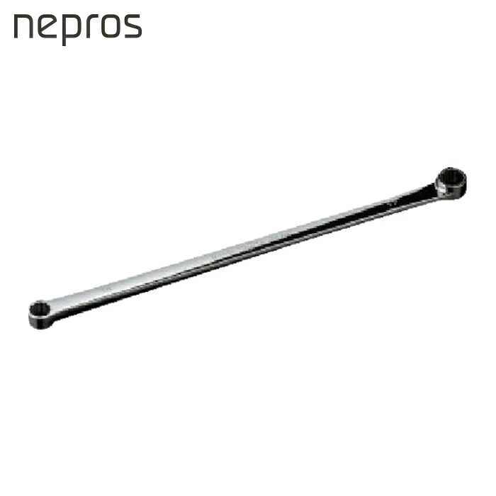 ネプロス nepros NM11L-2224 超ロング引っ切り無い両口めがね鍵 対辺大きさ22×24粍 全長431.5粍 (1丁)