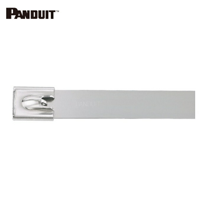 パンドウイット PANDUIT MLT4LH-LP316 MLTタイプ 自動ロック式ステンレススチールバンド SUS316 幅6.4mm 長さ363mm 50本入 MLT4LH-LP316 (1袋)