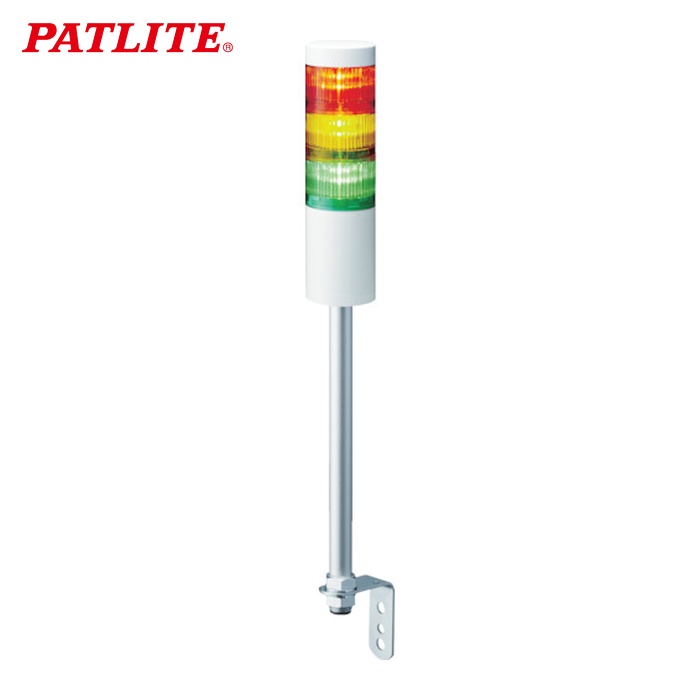 パトライト PATLITE LR6-402LJNW-RYGB LR6型 積層信号灯 Φ60 L型ポール取付け (1台)