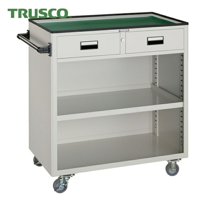 トラスコ TRUSCO ツールワゴン 800X500XH880 引出・幕板付 ホワイト (1台) NTS-404N-W｜工具ランド　いたわり館