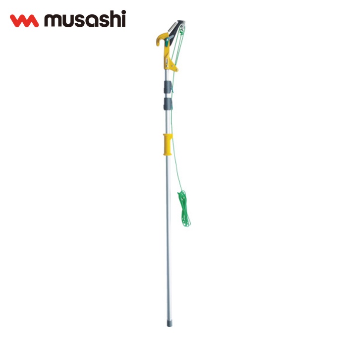ム蛆虫 musashi 縄索式高枝切り鋏つかみ取る君 (1丁) NO345