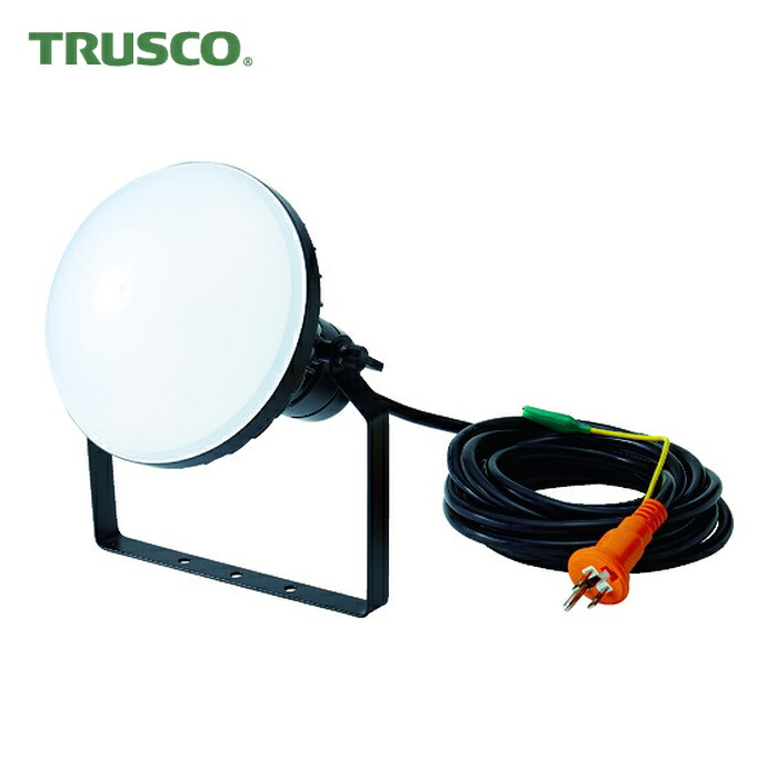 トラスコ TRUSCO LED投光器 DELKURO 50W 5m アース付 2芯3芯両用タイプ (1台) RTLE-505EP