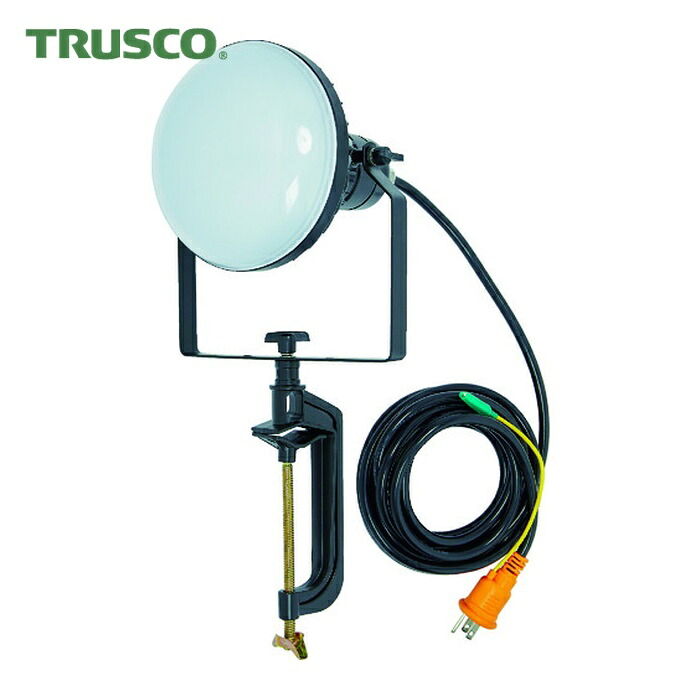 トラスコ TRUSCO LED投光器 DELKURO バイスタイプ 50W 10m アース付 2芯3芯両用タイプ (1台) RTLE-510EP-V