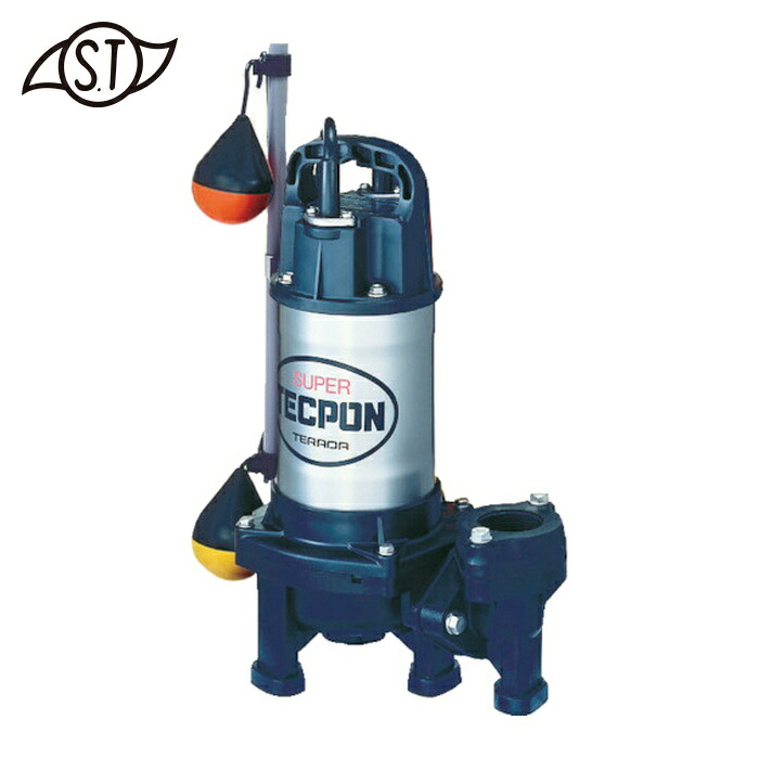 寺田ポンプ TERADA PXA-400T (60HZ) 汚物混入水用水中ポンプ 自動 0.4kw 全揚程9m (1台)｜工具ランド　いたわり館