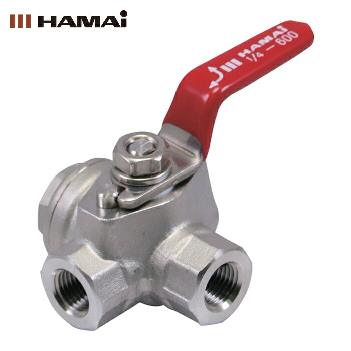 ハマイ HAMAI RSS-31-25RC ステンレス鋼製禁油取り計らう3方どんぶり鉢弁膜(L界面) (1個)