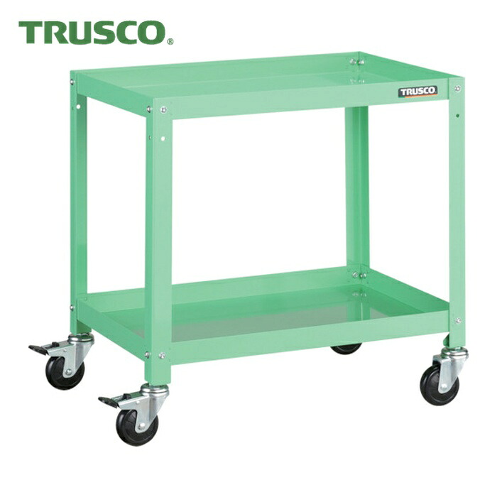 トラスコ TRUSCO 物の具手押し車 ラビットワゴン 600X400 天然ゴム拷問台 若い衆緑であること (1台) RBW-662 YG