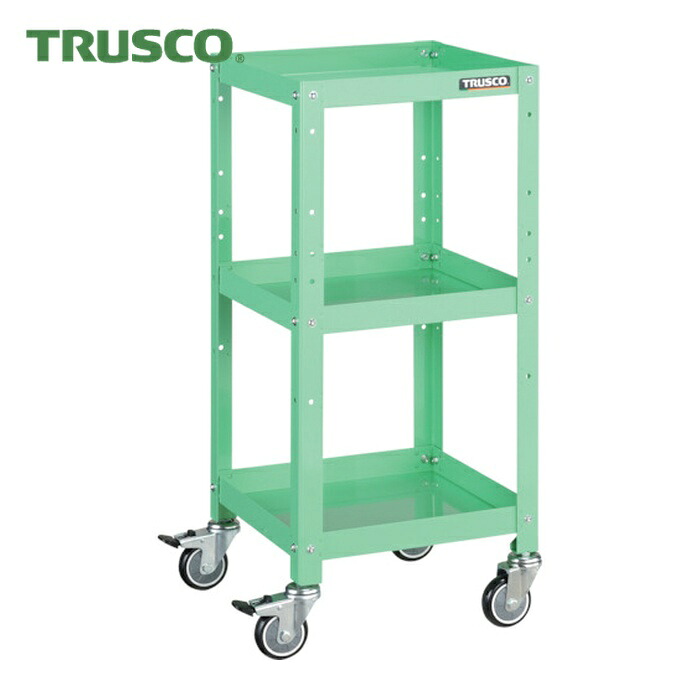 トラスコ TRUSCO 物の具手押し車 ラビットワゴン 360X360 ウレタン拷問台 若い衆緑であること (1台) RBW-833U YG