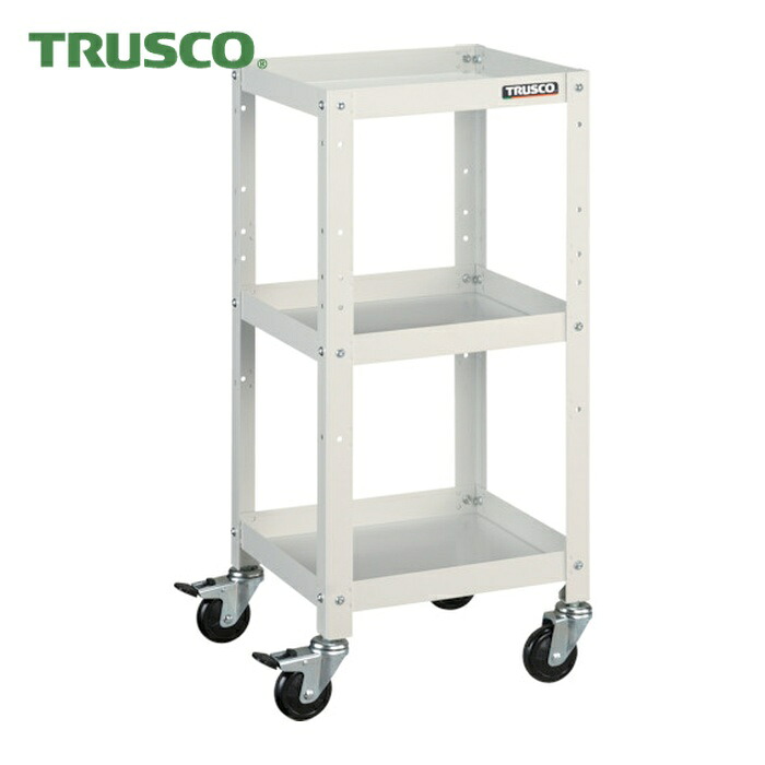 トラスコ TRUSCO 物の具手押し車 ラビットワゴン 360X360 天然ゴム拷問台 白いこと (1台) RBW-833 W