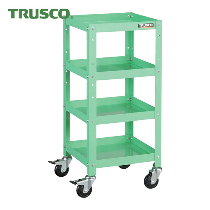 トラスコ TRUSCO 物の具手押し車 ラビットワゴン 360X360 天然ゴム拷問台 若い衆緑であること (1台) RBW-834 YG