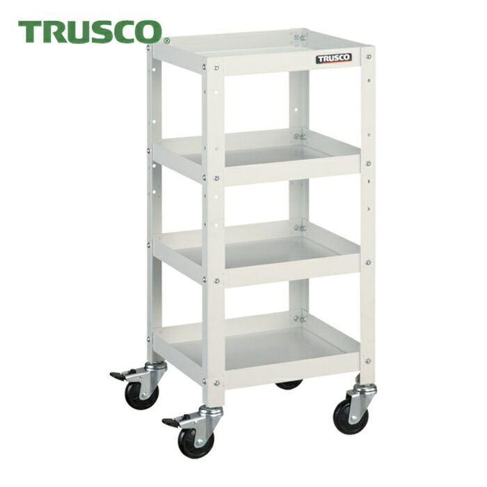 トラスコ TRUSCO 物の具手押し車 ラビットワゴン 360X360 天然ゴム拷問台 白いこと (1台) RBW-834 W