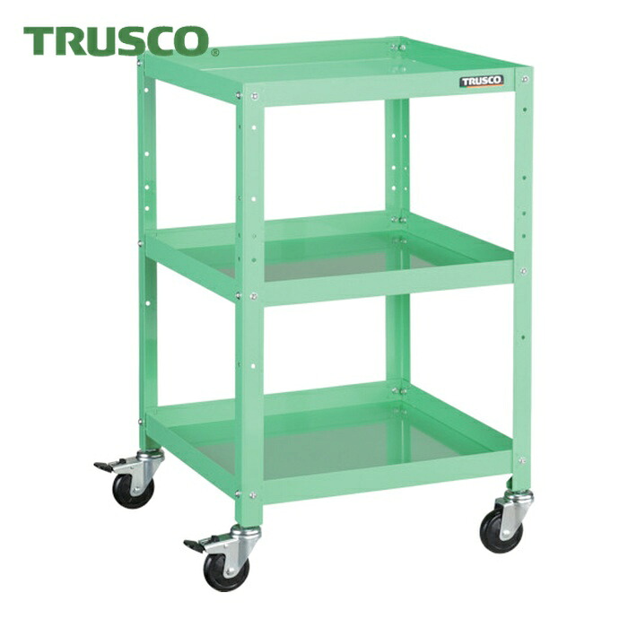 トラスコ TRUSCO 物の具手押し車 ラビットワゴン 500X500 天然ゴム拷問台 若い衆緑であること (1台) RBW-853 YG