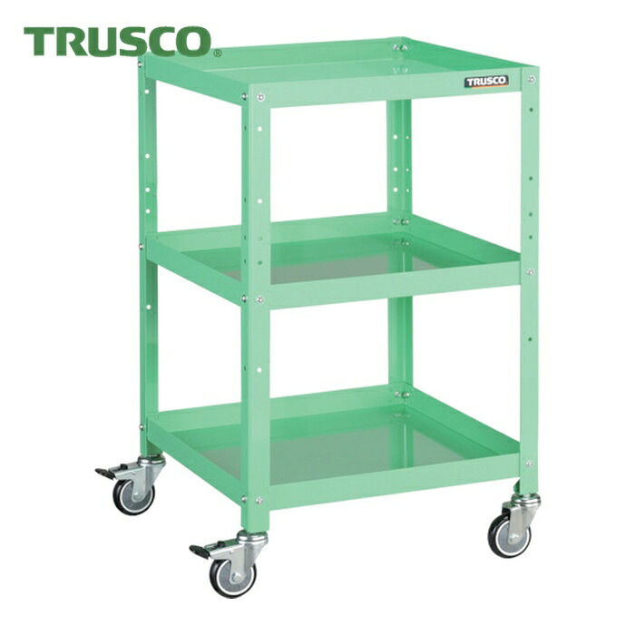 トラスコ TRUSCO 物の具手押し車 ラビットワゴン 500X500 ウレタン拷問台 若い衆緑であること (1台) RBW-853U YG