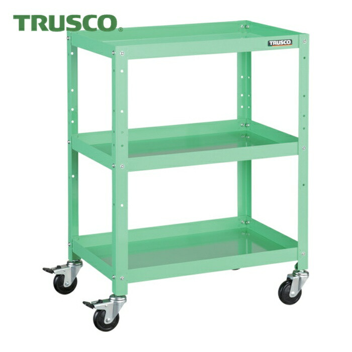 トラスコ TRUSCO ツールワゴン ラビットワゴン 600X400 ゴム車輪 ヤンググリーン (1台) RBW-863 YG 12,665円