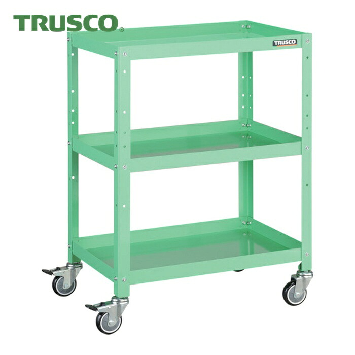 トラスコ TRUSCO 物の具手押し車 ラビットワゴン 600X400 ウレタン拷問台 若い衆緑であること (1台) RBW-863U YG
