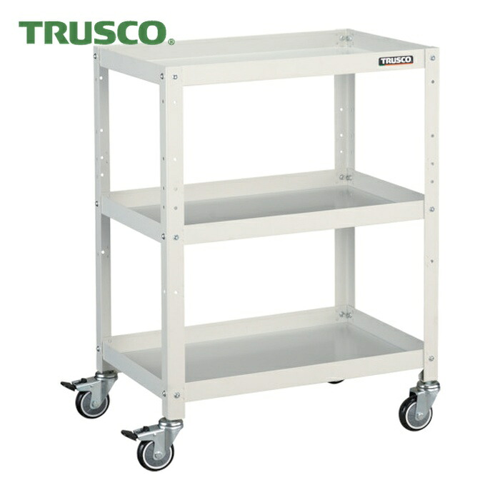 トラスコ TRUSCO 物の具手押し車 ラビットワゴン 600X400 ウレタン拷問台 白いこと (1台) RBW-863U W