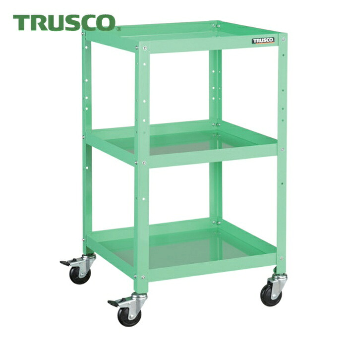 トラスコ TRUSCO 物の具手押し車 ラビットワゴン 500X500 天然ゴム拷問台 若い衆緑であること (1台) RBW-953 YG