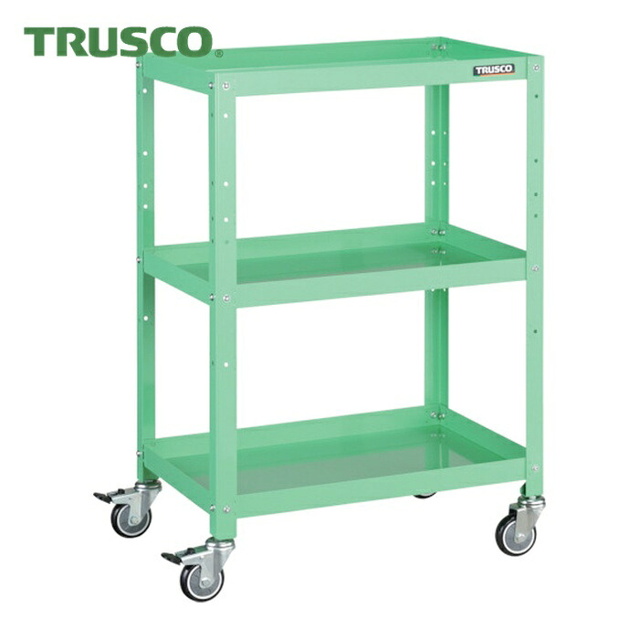 トラスコ TRUSCO 物の具手押し車 ラビットワゴン 600X400 ウレタン拷問台 若い衆緑であること (1台) RBW-963U YG