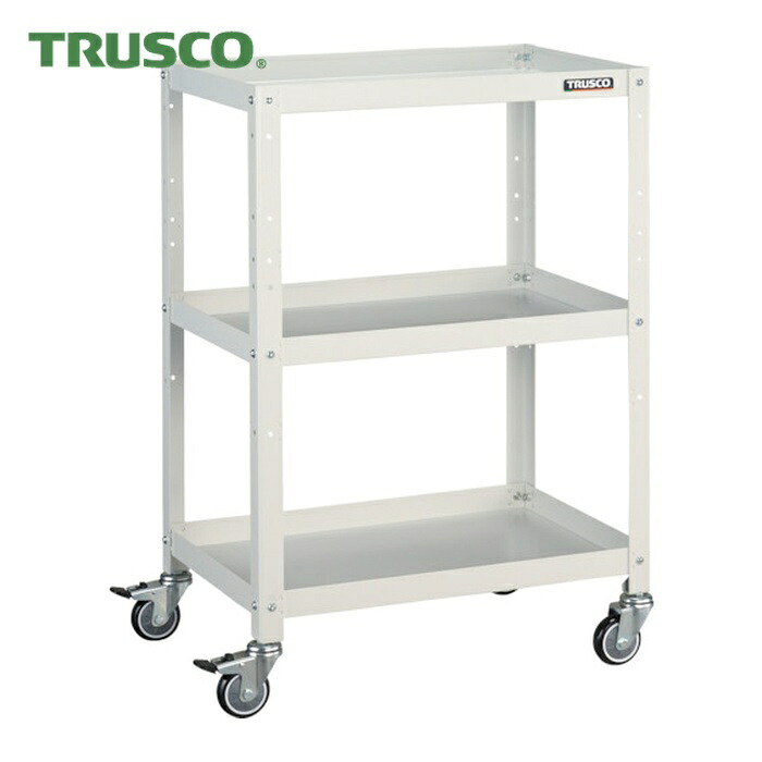 トラスコ TRUSCO 物の具手押し車 ラビットワゴン 600X400 ウレタン拷問台 白いこと (1台) RBW-963U W