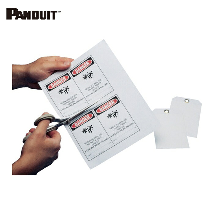 パンドウイット PANDUIT PST-4 屋内用セーフティダグホルダー (25枚入) (1袋)