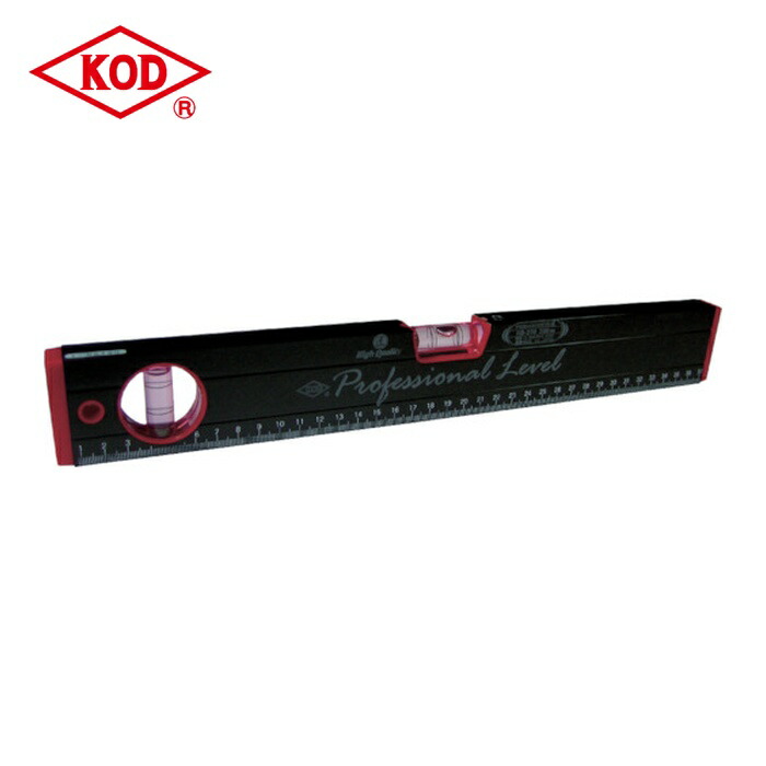 KOD RB-270M900MM マグネット付 箱型アルミレベル(黒×赤) (1個)