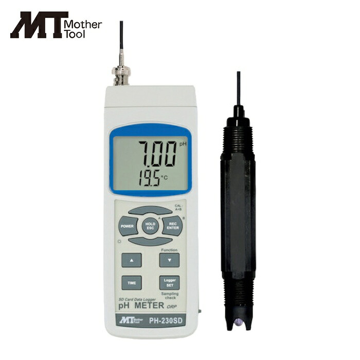 マザーツール MT PH-230SD-PE-21 データロガー工業用PHメーター (1個)