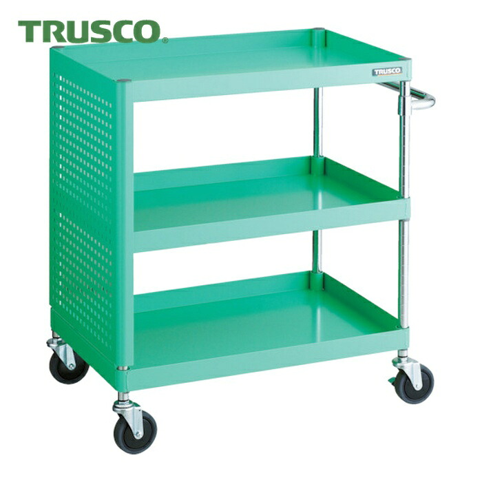トラスコ TRUSCO ツールワゴン フェニックスワゴン 省音 750X500XH880 パネル付 ヤンググリーン (1台) PEW-973PL-YG 22,834円