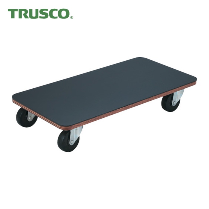トラスコ TRUSCO 合わせ板平台車プティカルゴ 600X300 天然ゴム張り 天然ゴム車 (1台) PCG-3060G