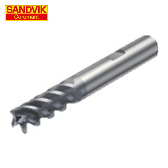 サンドビック SANDVIK R216.34-08050-BC19P (1630) コロミルプルーラ 超硬ソリッドエンドミル(730) 刃径8mm 刃長19mm シャンク径8mm 全長63mm (1本)|工具ランド いたわり館