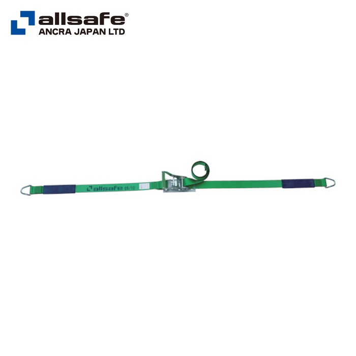 allsafe オールセーフ R5DR14 ラッシングベルト ラチェット式デルタリング仕様重荷重 (1台)