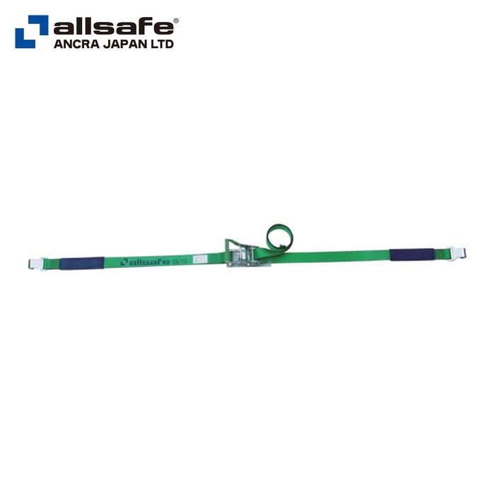 allsafe オールセーフ R5FH14 ラッシングベルト ラチェット式フラットフック重荷重 (1台)