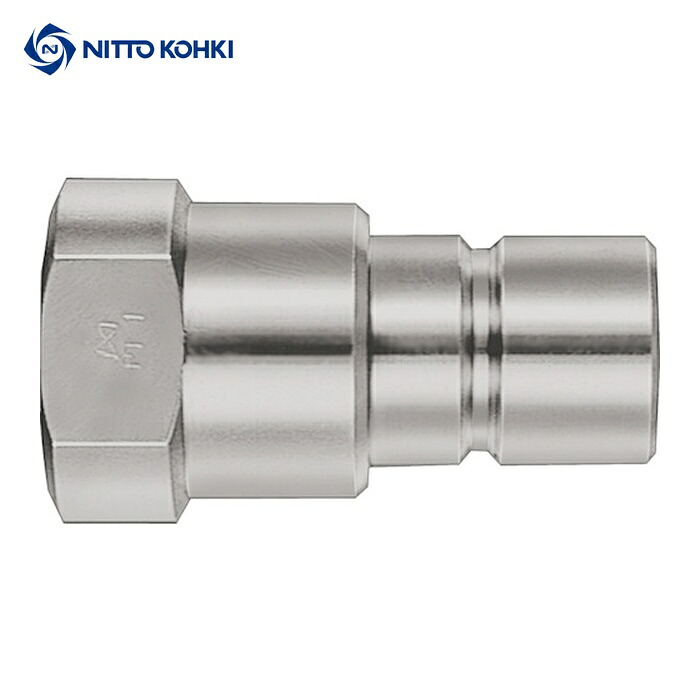 日東工器 S210-3P SUS FKM      S210カプラ 高圧用競争相手側滑りだし大いさR3/8耐圧力(MPa)31(02357) (1個) エアホース用継手-DIY・工具