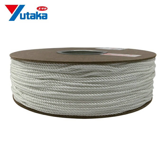 ユタカメイク ナイロン3打ロープドラム巻 3mm×300m (1巻) PRJ-7