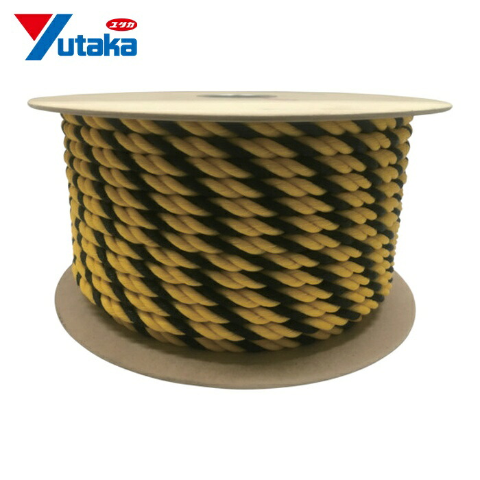 ユタカメイク 標識ロープドラム巻 16mm×100m (1巻) PRY-16