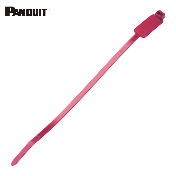 パンドウイット PANDUIT PLM2S-D2 旗型タイプナイロン結束バンド 赤 (500本入) (1袋)