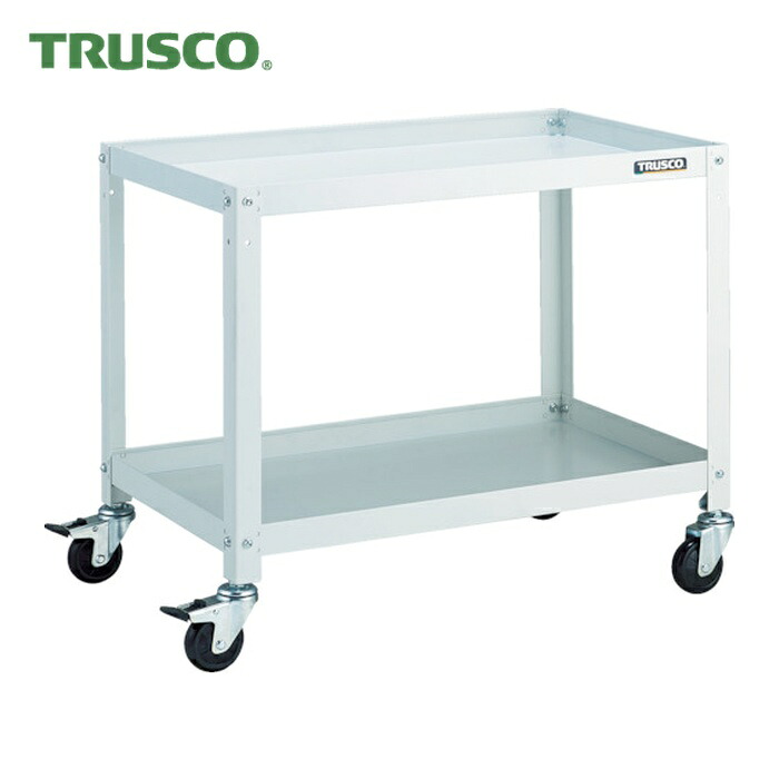 トラスコ TRUSCO 物の具手押し車 ラビットワゴン 700X450 天然ゴム拷問台 白いこと (1台) RBW-672 W