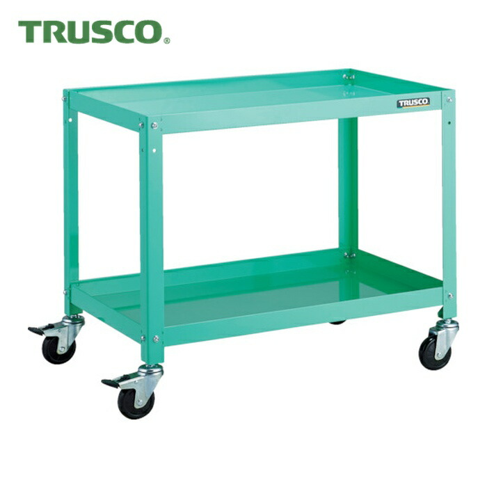 トラスコ TRUSCO 物の具手押し車 ラビットワゴン 700X450 天然ゴム拷問台 若い衆緑であること (1台) RBW-672 YG