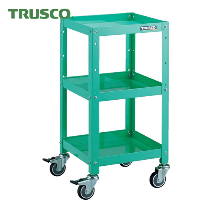 トラスコ TRUSCO 物の具手押し車 ラビットワゴン 360X360 ウレタン拷問台 若い衆緑であること (1台) RBW-733U YG