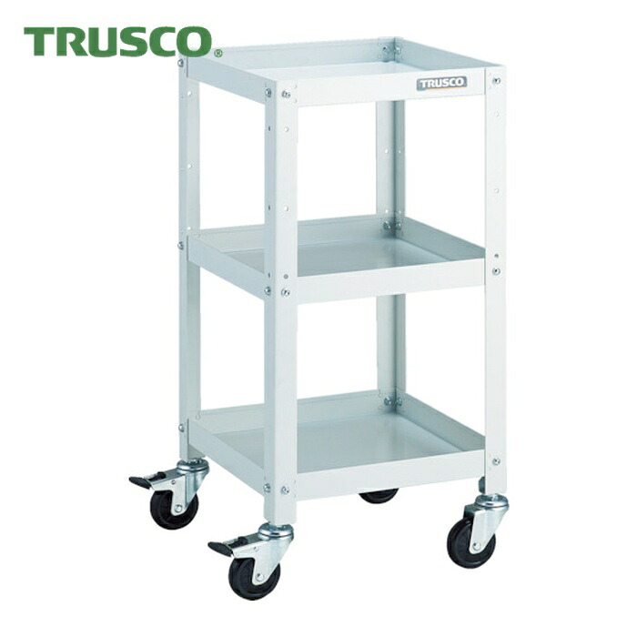 トラスコ TRUSCO 物の具手押し車 ラビットワゴン 360X360 天然ゴム拷問台 白いこと (1台) RBW-733 W