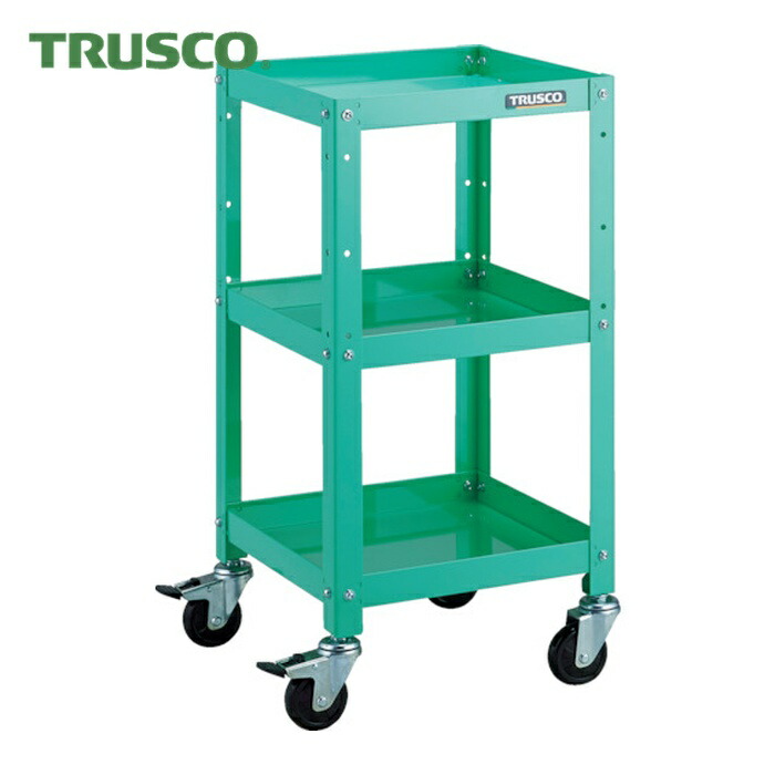トラスコ TRUSCO 物の具手押し車 ラビットワゴン 360X360 天然ゴム拷問台 若い衆緑であること (1台) RBW-733 YG
