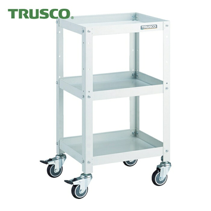 トラスコ TRUSCO 物の具手押し車 ラビットワゴン 400X350 ウレタン拷問台 白いこと (1台) RBW-743U W
