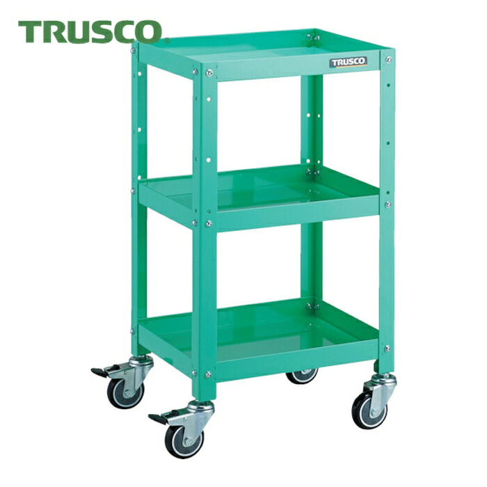 トラスコ TRUSCO 物の具手押し車 ラビットワゴン 400X350 ウレタン拷問台 若い衆緑であること (1台) RBW-743U YG