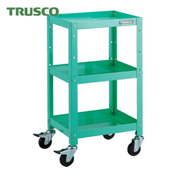 トラスコ TRUSCO 物の具手押し車 ラビットワゴン 400X350 天然ゴム拷問台 若い衆緑であること (1台) RBW-743 YG