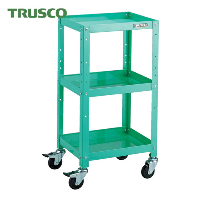 トラスコ TRUSCO 物の具手押し車 ラビットワゴン 400X350 天然ゴム拷問台 若い衆緑であること (1台) RBW-843 YG