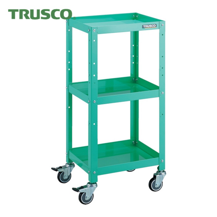 トラスコ TRUSCO 物の具手押し車 ラビットワゴン 400X350 ウレタン拷問台 若い衆緑であること (1台) RBW-943U YG