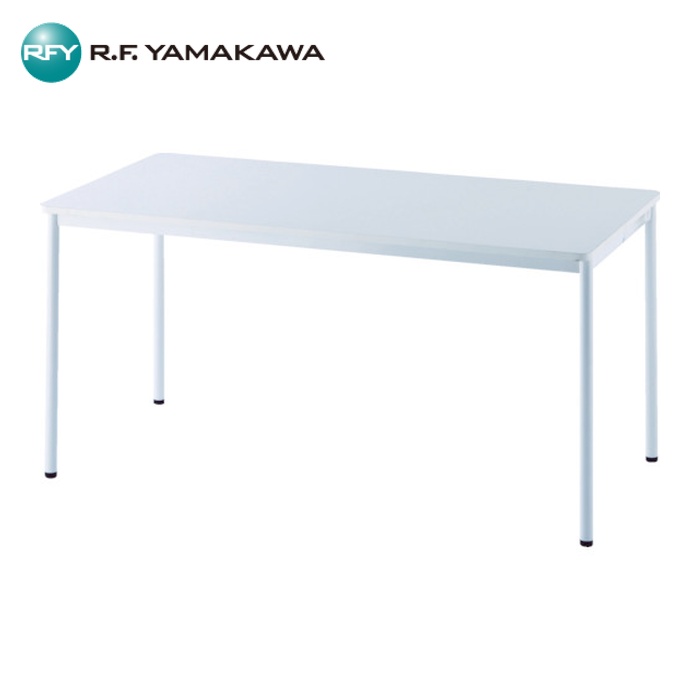 アールエフヤマカワ RFシンプルテーブル W1400&times;D700 ホワイト (1台) RFSPT-1470WH｜工具ランド　いたわり館