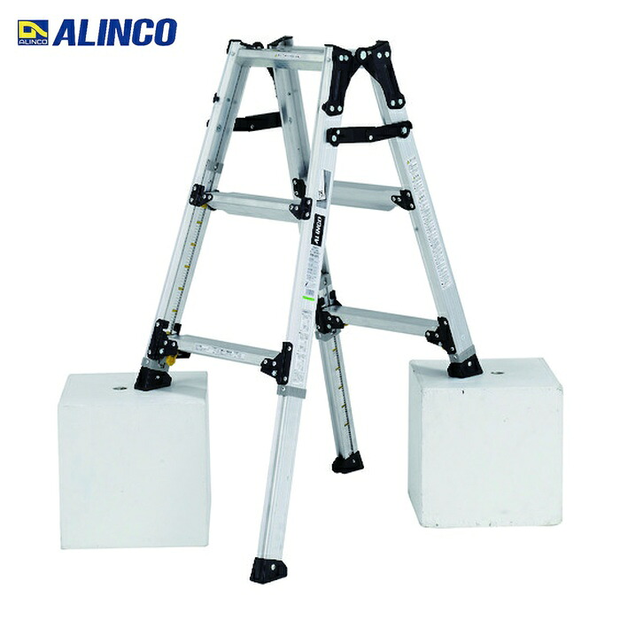 アルインコ ALINCO 伸縮脚立(ステップ幅広)90cm 最大使用質量100kg (1台) PRW90FX|工具ランド いたわり館