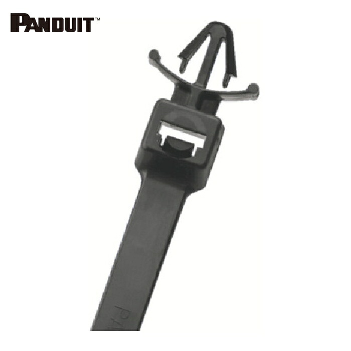 パンドウイット PANDUIT PLWP2H-TL0 押し込みタイプナイロン結束バンド 耐候性黒 (250本入) (1袋)